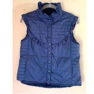 Matix Smithy Shearling Puffer Vest Navy Blue